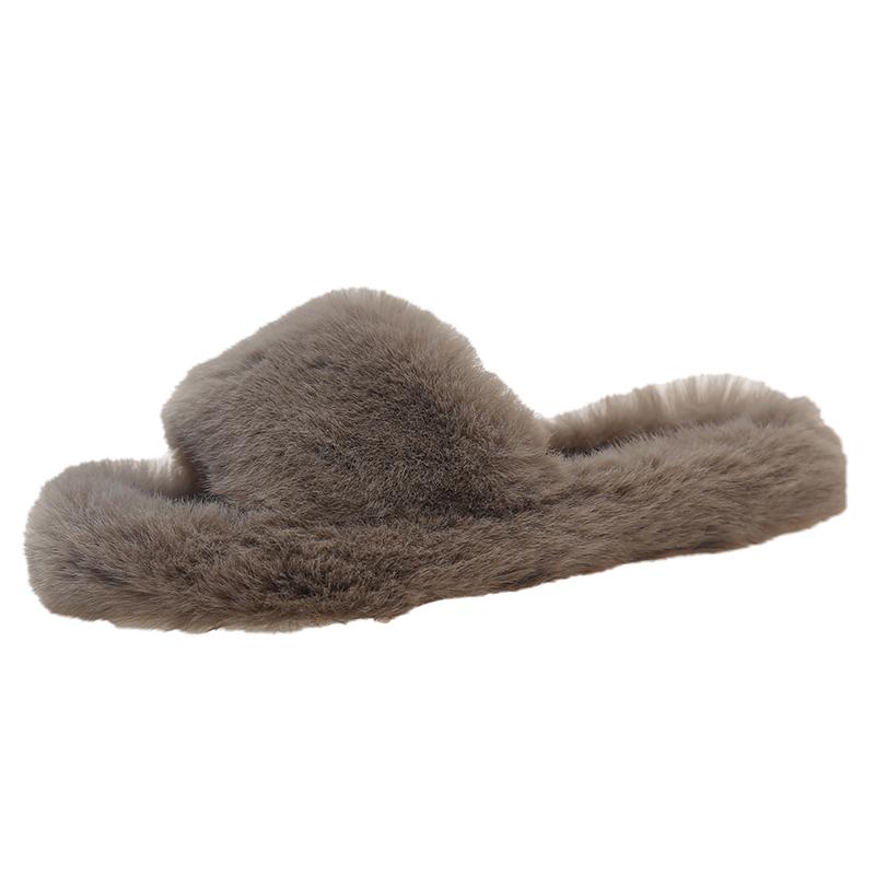 Fashion 2025 Soft and Comfortable Slippers Women's Winter Platform Cotton Slippers Casual Hairy Slippers Women Fashion Warm Shoes