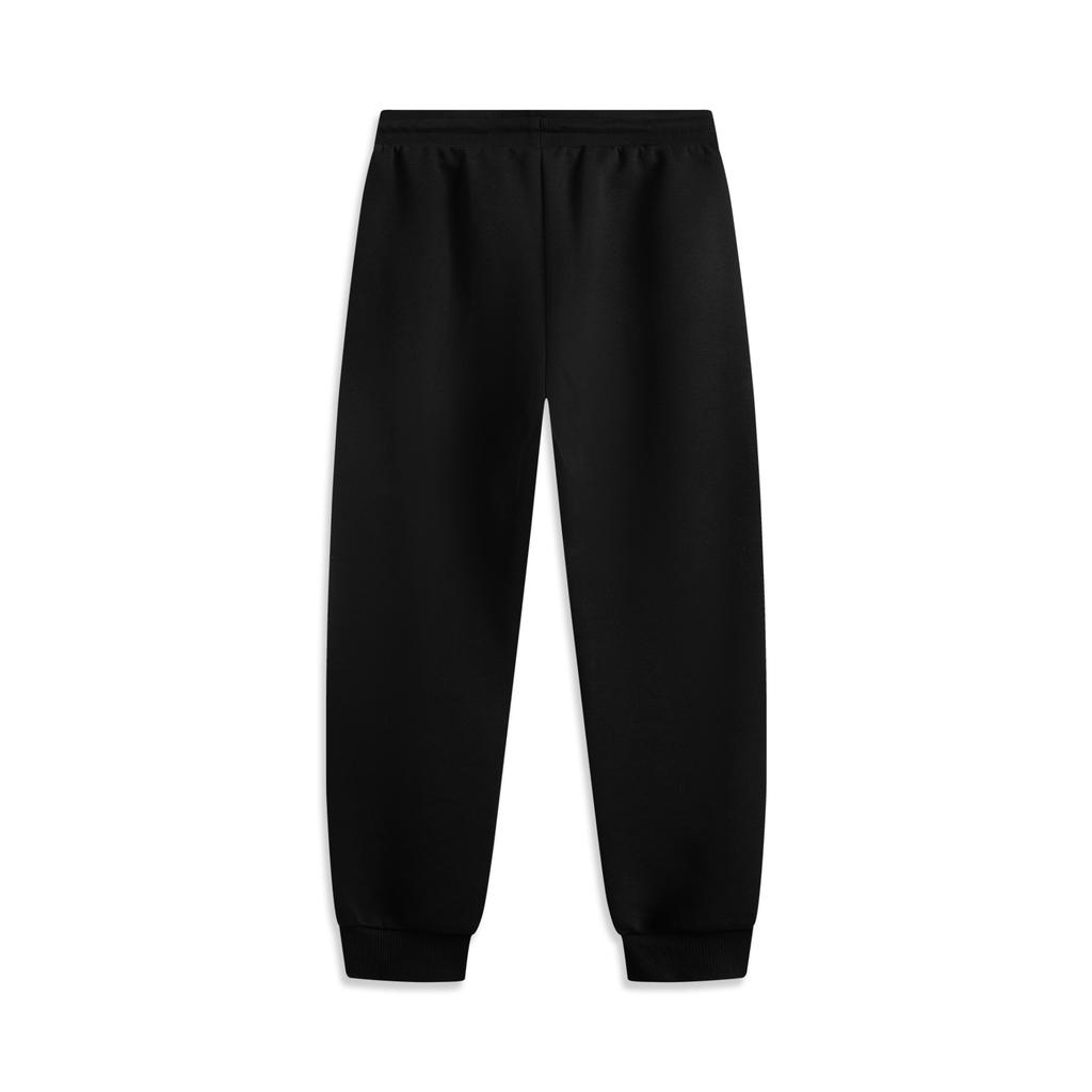 Li Ning Daily Prosperity Series Simple Cny Versatile Loose Fit Cuffed Casual Pants Men Pants Black AKLV097-2