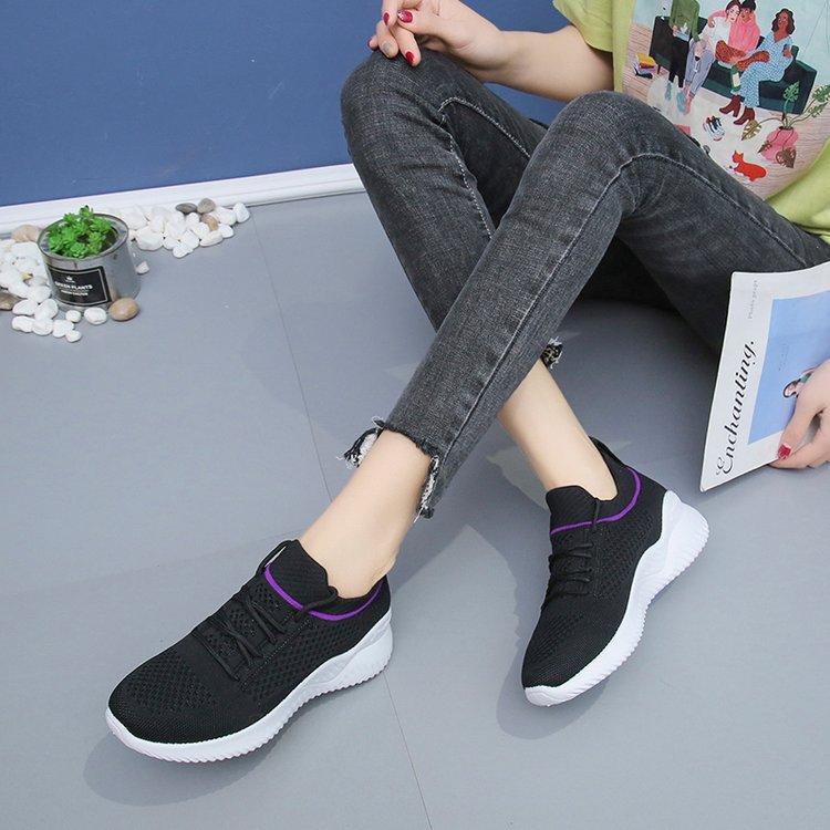 Women's Running Shoes  New Comfortable Casual Sports Shoes Breathable Fly Woven Mesh Women's Shoes