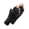 Ice Silk Sunscreen Half-finger Gloves Men and Women Summer UV Protection Outdoor Tea Picking Manicure Driving Cycling Light and Thin
