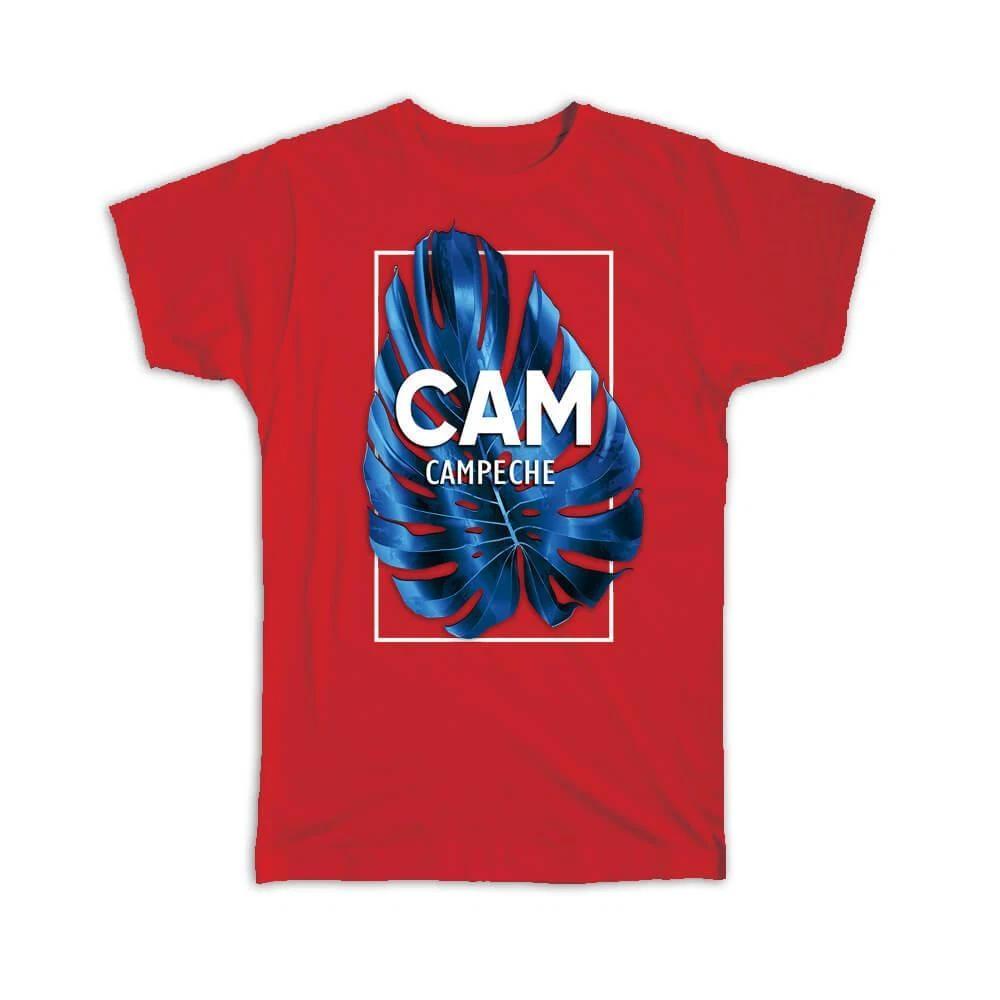 Gift T-Shirt : CAM Aguascalientes Mexico Blue Leaf Mexican Expat Country 4XL