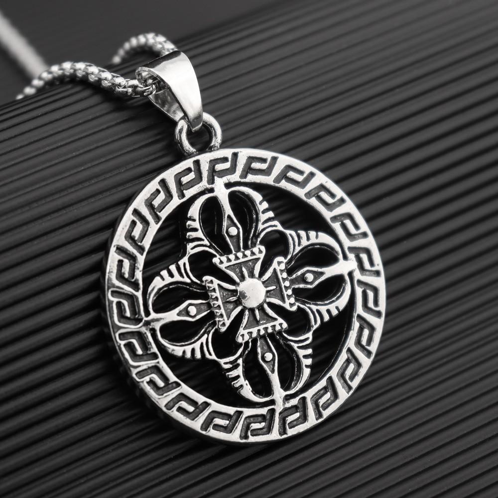 European and American Retro Totem Alloy Pendant Trendy Fashion Men's Necklace Accessories