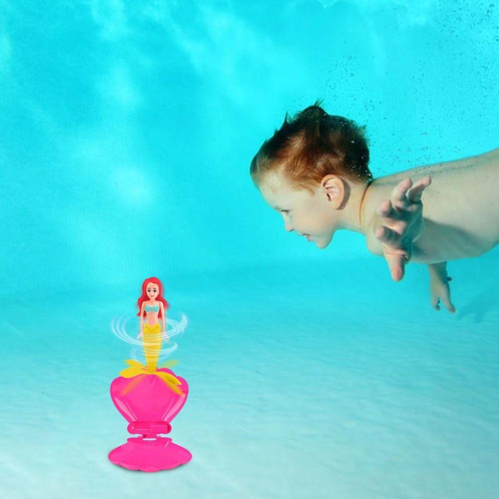 Princess Floats Floating Shell Mermaid Rising Design Mermaid Pool Toy Mermaid Dive Toys  Bath Toys