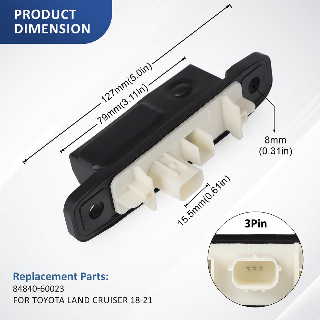 Tail Gate Car Rear Trunk Boot Door Key Button For Toyota Land Cruiser 18-21 Tailgate Luggage Switch Door Open Button 8484060023
