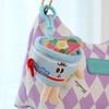 French Fries Instant Noodles Key Chain Hamburg Plush Doll Toy Cute Bread Plush Pendant  Women