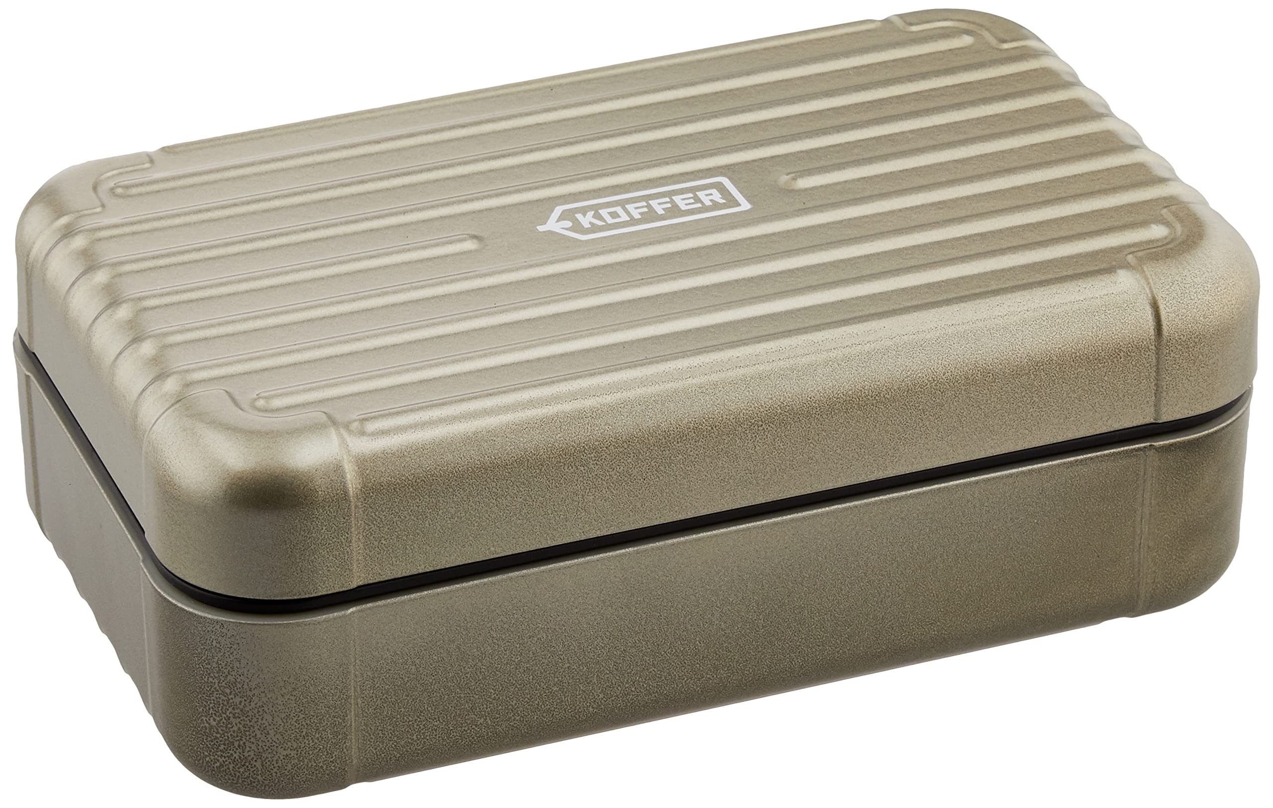 

Showa KOFFER Bento Box, Suitcase-Style, Gray, with Dividers, Microwave and Dishwasher Safe, 700ml, Suitable for Men and Women, Made in Japan, Product