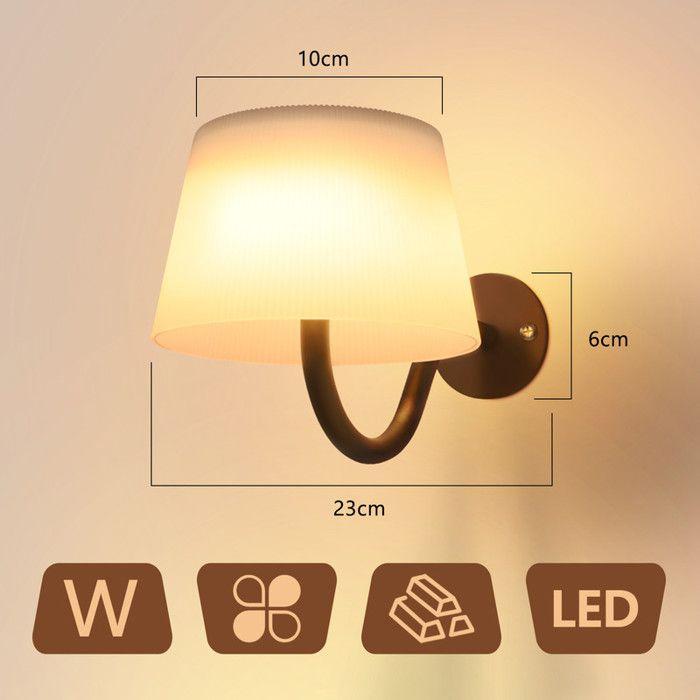 Applique murale d'intérieur - NETTLIFE - À piles avec interrupteur - Noir - Métal - Dimmable