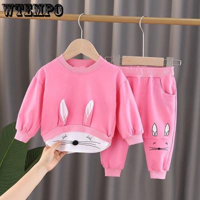 Girls' Spring Suit Children's Spring and Autumn Fashionable Baby Sports Two-piece Set