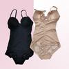 Explosive Style Body Shaping One-Piece Suit with Bra Support - Tummy Control Deep V Design