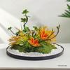 Luxury Turntable Centerpiece: Artificial Flowers for Upscale Chinese Hotel or Restaurant Tables