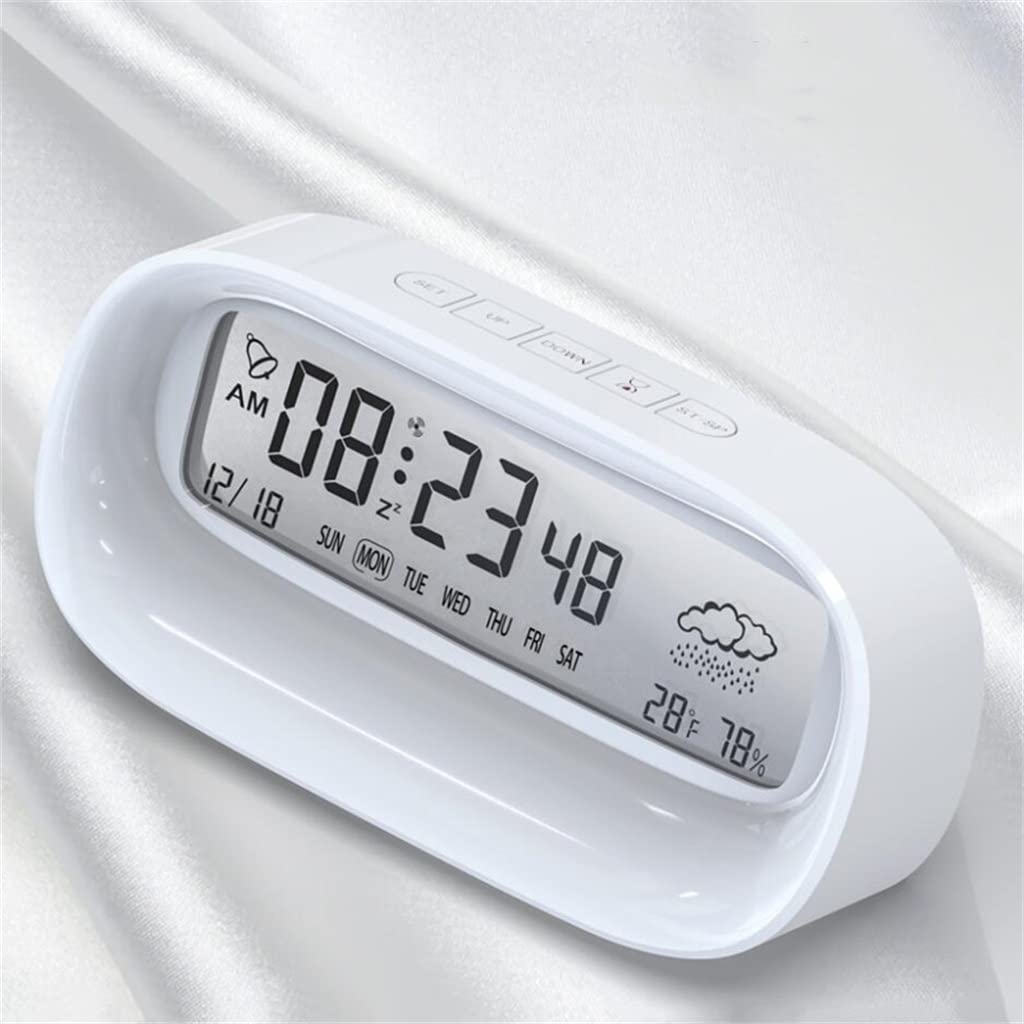 

Smart Calendar Alarm Clock Transparent Multi-Function Home Office Desktop Digital Clock Black