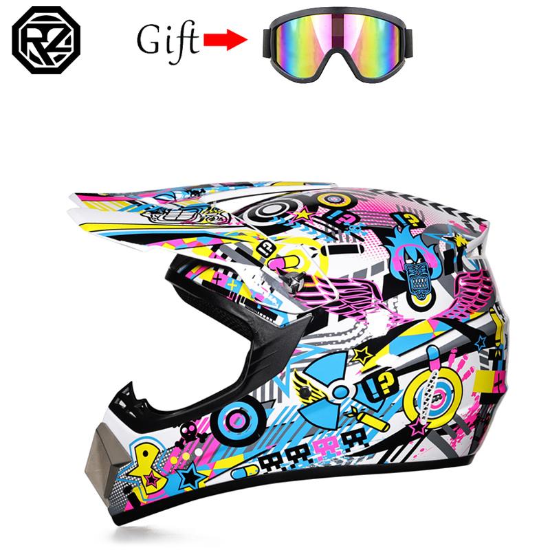Children And Adolescents Professional Full Coverage Motorcycle Off-Road Race Helmet Bike Am Dh Helmet Capacity Motocross Casso