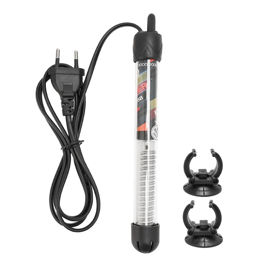 Submersible Aquarium Heater 120W Fish Tank Heating Rod Aquarium Thermostat Heaters with Suction Cups Bracket EU Plug
