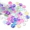20pcs Transparent Colored Lampwork Beads Cute Cartoon Bear Paw Shape Loose Glass Bead For DIY Charm Bracelet Earring Accessories