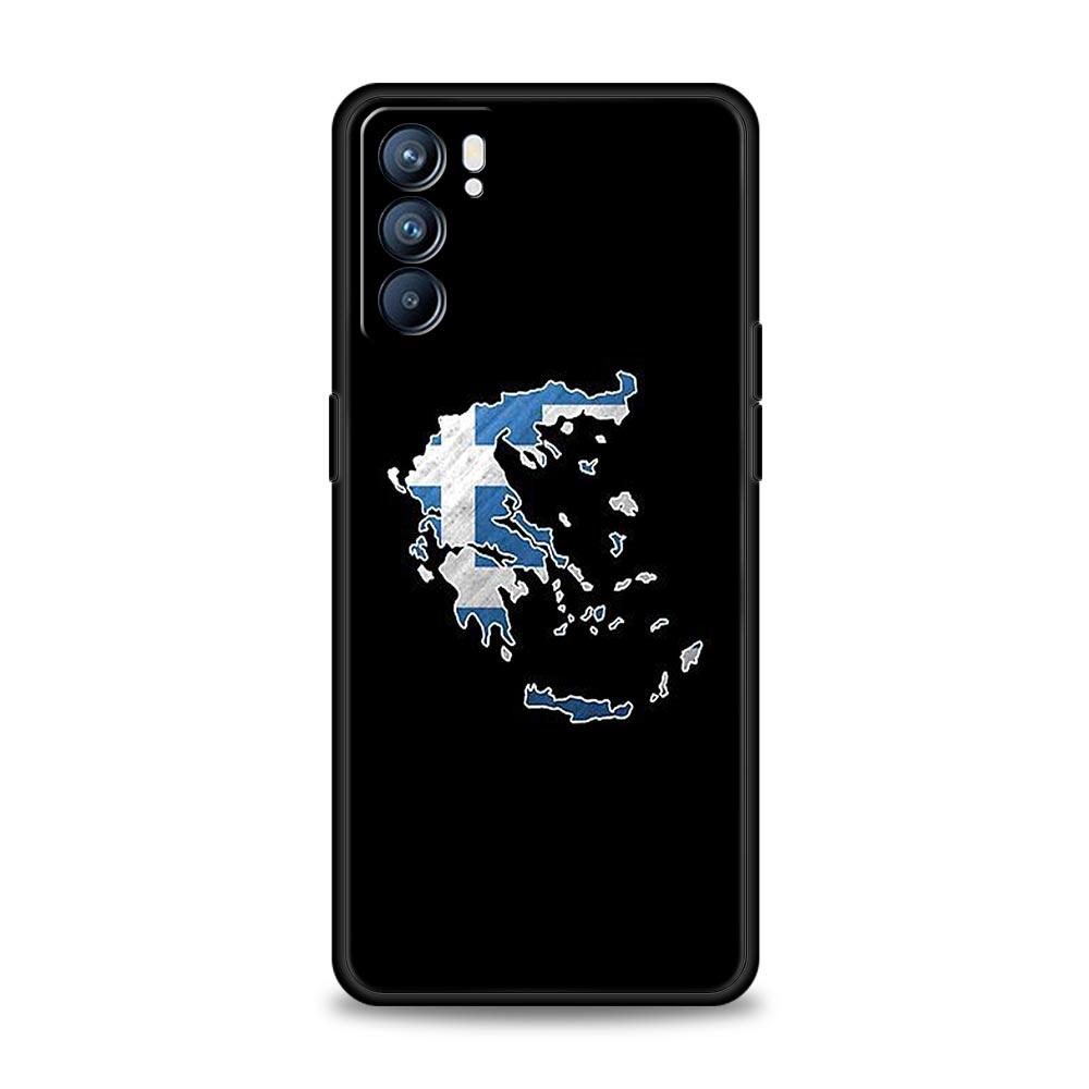 

Чехол для телефона Oppo A17 A31 A54 A57 A78 A79 Find X5 X6 Reno 7 8 10 11 12 13 F Pro 5G Мягкий ТПУ Корпус Греция Греческий Флаг Сумки Reno12 Pro