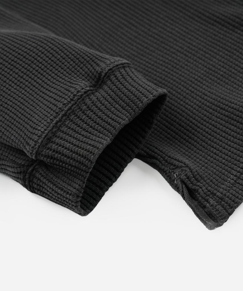 FRIZMWORKS Pigment Dyeing Waffle Pocket Tee _ Charcoal