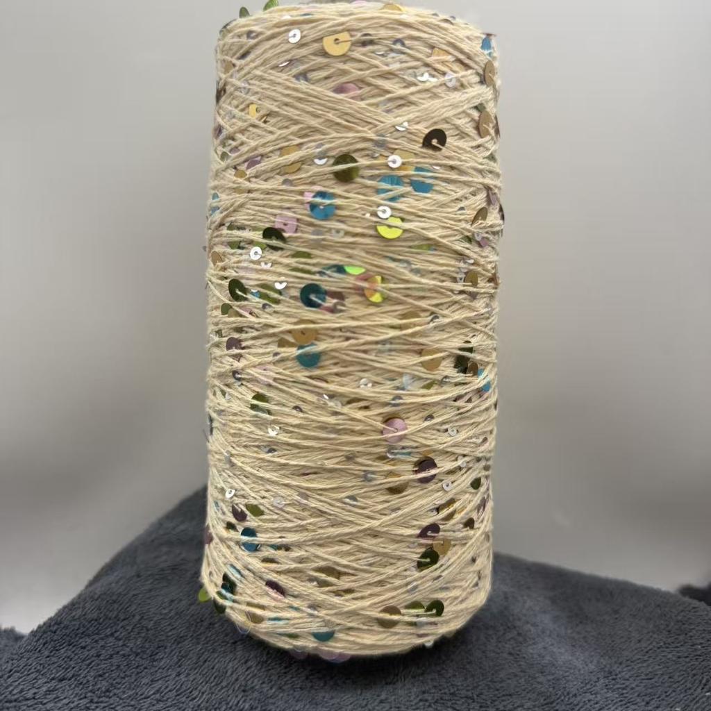 250g Handmade Size Sequin, Internet Famous BC Sequin Sweater, Same Style, Colored Yarn, Hundred Matching Thread, Yarn