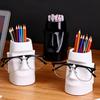 Face Shape Makeup Brush Holder Makeup Storage Box Human Body Art Styling Holder Organizers Portable Multifunctional Storage Box