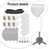 Side Brushes Filters and Mop Pads for Cecotec For Conga 7490 Vacuums
