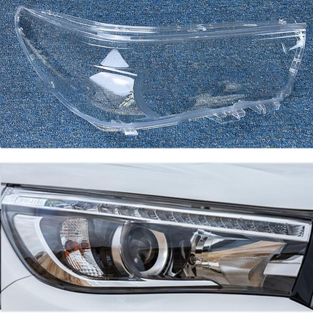 

For Toyota Hilux 2016 2017 2018 Headlight Lens Cover Transparent Lampshade Headlamp Shell Plexiglass Auto Replacement Parts High Right