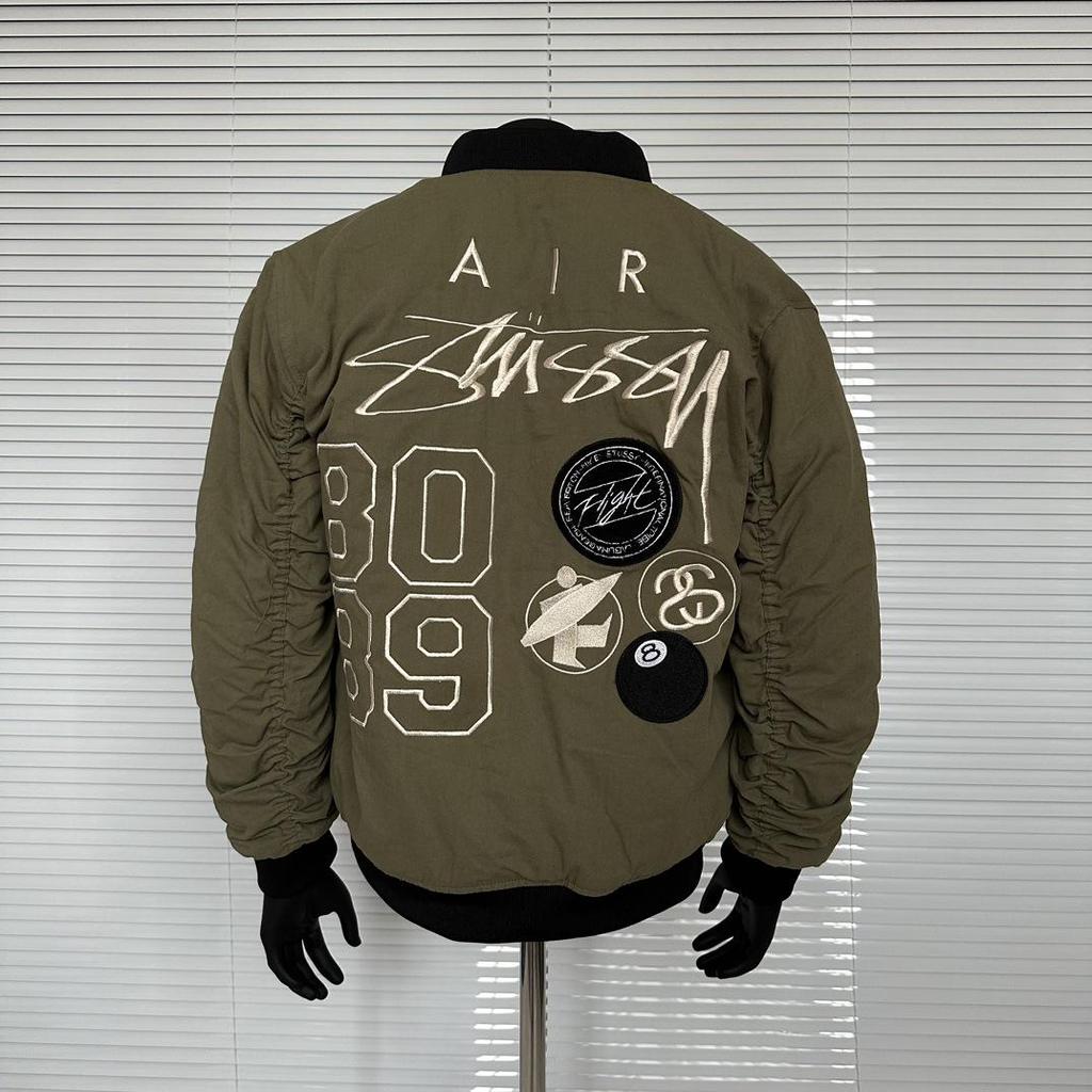 25SS Retro Slitstark Unisex Tvättad Baseball Arbetskläder Jacka
