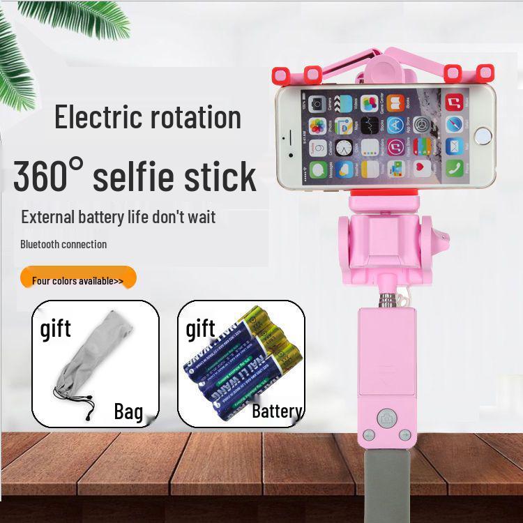 360° Rotating Bluetooth Selfie Stick & Live Streaming Stand