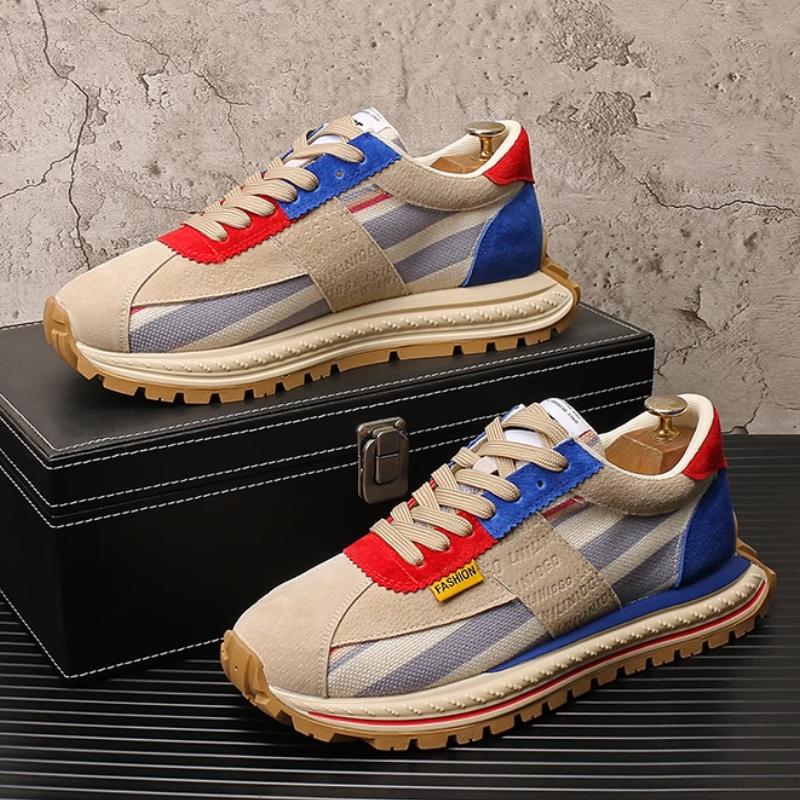 Fashion Forrest Gump men's shoes, breathable dad shoes, fashionable color-blocking, versatile, lightweight and casual sports shoes  b26