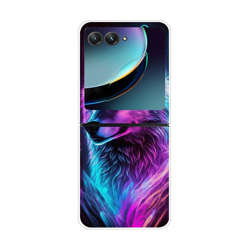 Dla Motorola Razr 40 50 Ultra 5G Przezroczyste Etui Razr40 Razr4 Twardy PC Przezroczysty Tylny Pokrowiec na Telefon Dla Motorola Razr+ Etui