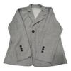 Yousheng Wool Suit Coat Lapel Long Sleeve Single Breasted Two-Button Jacket with Pockets Solid Color Suit Jacket