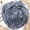Girl's Kids Star Pentagram Warm Shawl Autumn Winter Gift Wraps Stole Soft Scarf