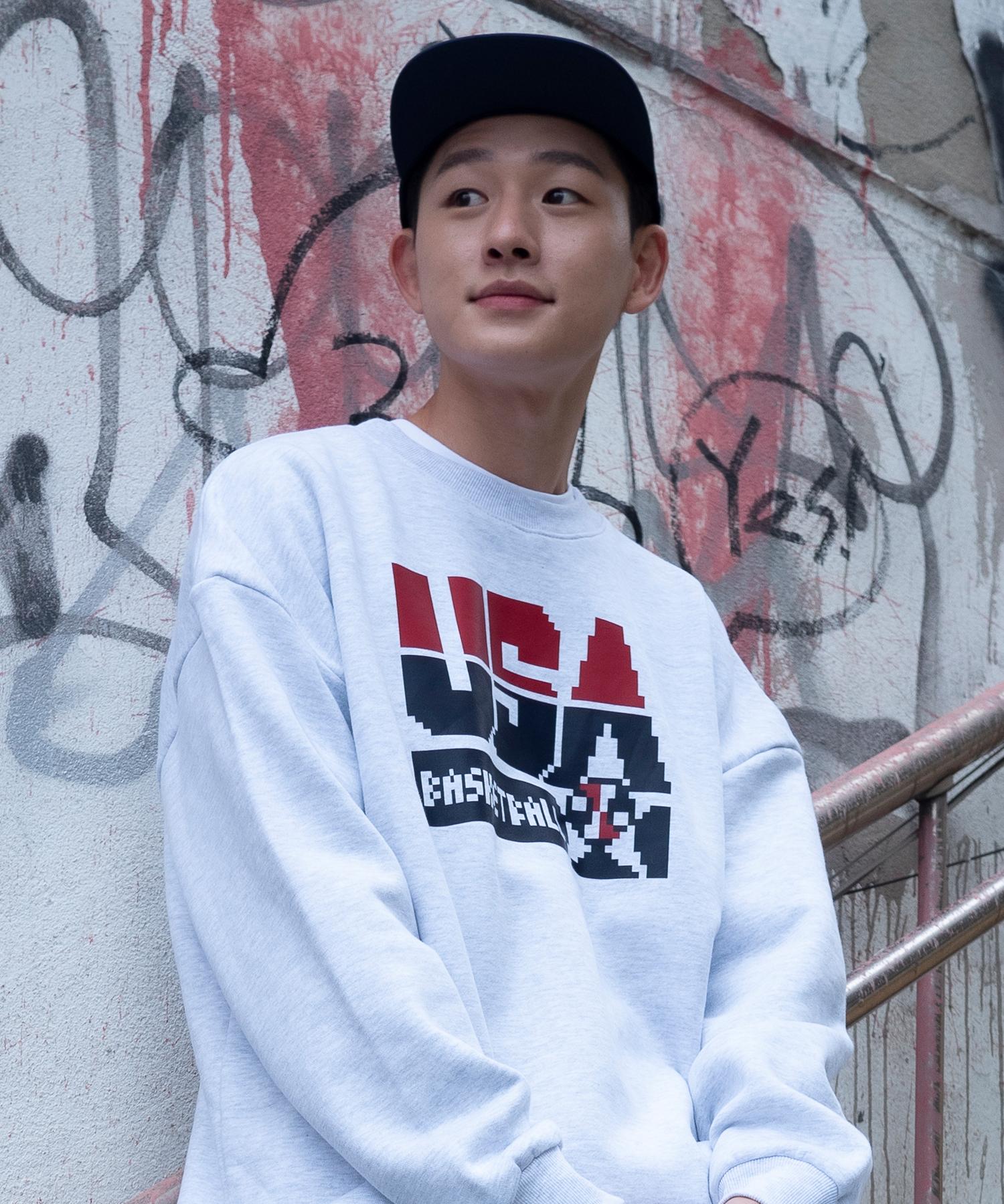 Sturf X Ju Jae-Beom Pixel Dt Logo Sweatshirt Light Gray Brushed L
