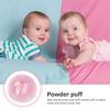SMASOLO 3-Piece Baby Powder Puff, Large, Fluffy Powder Puff for Pug Hair, Pink, for Toddlers, Gentle On Skin, Lightweight, Body Powder, Versatile