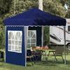 Pop Up Party Tent 195 X 195 X 245 Cm Blue Oxford Fabric