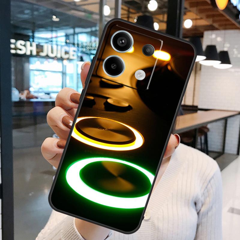Techno Music Cover For Xiaomi Redmi Note 13 Pro 12 11 9 10 Pro 9S 10S 11S 12S Redmi 12 10C 12C 13C Case