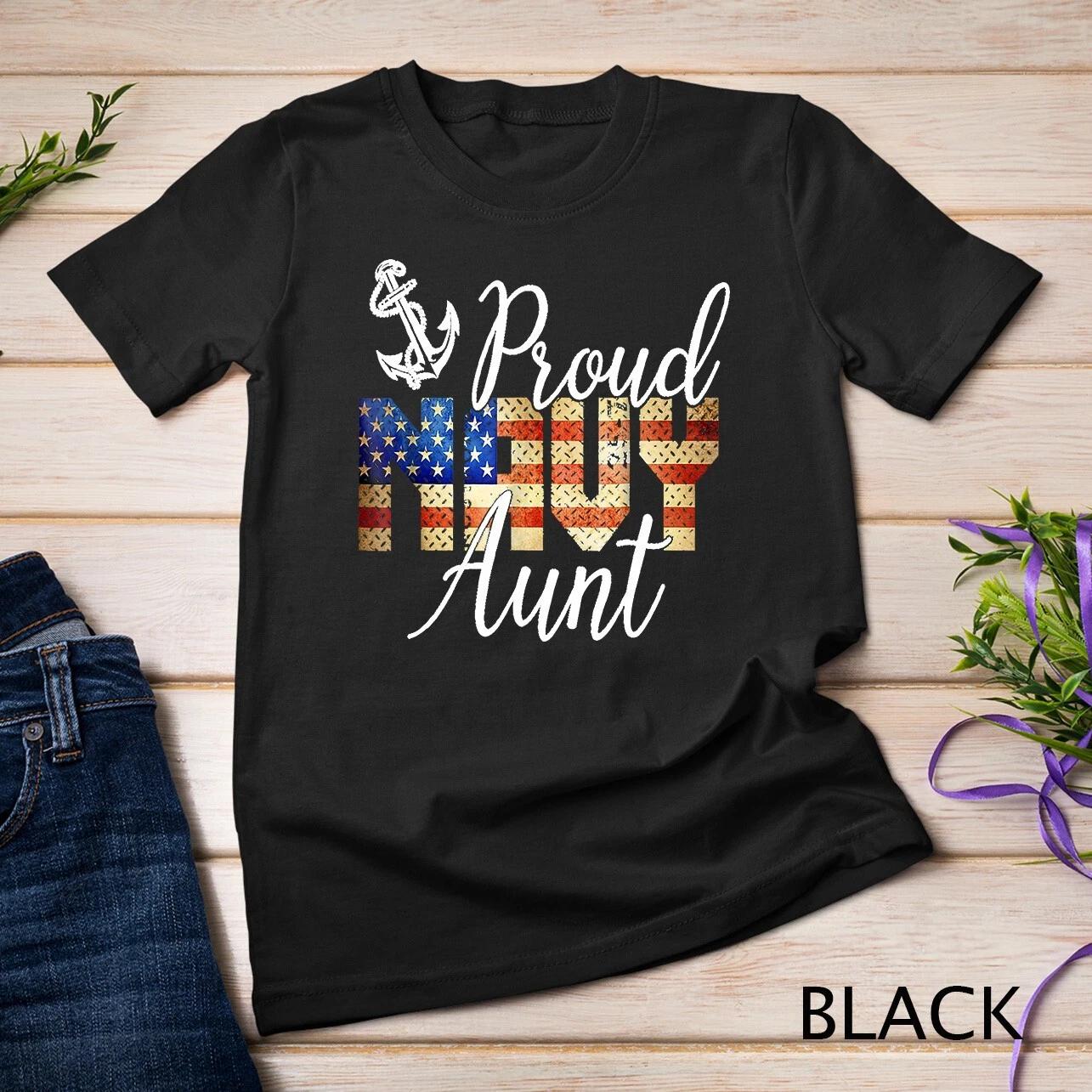 Proud Aunt for Men or Women Shirts Army Veterans Day Unisex T-shirt 4XL