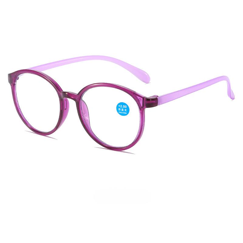 

Round Reading Glasses Women Men S Fashion Blue Light Blocking Farsighted Eyeglasses Hyperopia Prescription Glasses +1.0 To +4.0 3.5