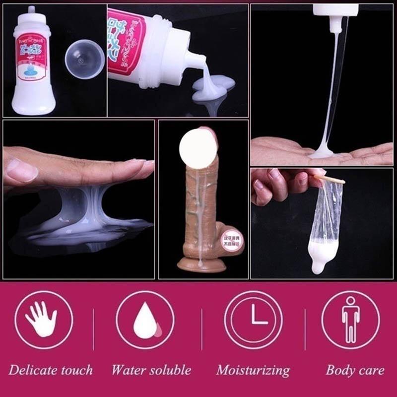Novo lubrificante semelhante ao sêmen atualizado 200ml Óleo corporal solúvel em água Produto para cuidados com a saúde bucal