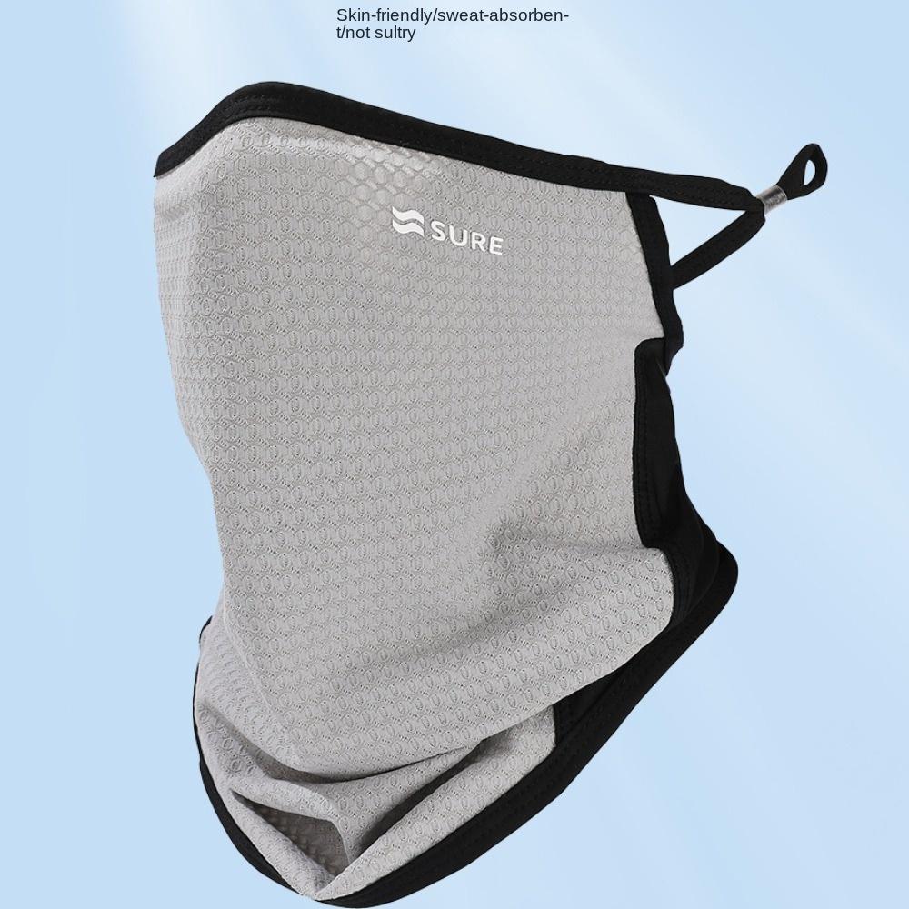 Sunshade Sunscreen Face Cover Solid Color UV Protection Veil Men's Sunscreen Face Mask  Gardening