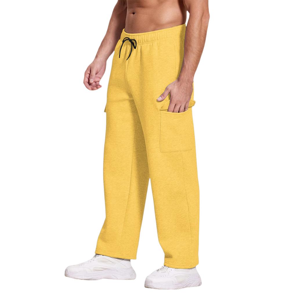 Casual Sports Pants Men's Loose Leggings Long Panel Fitness Running Training Pants