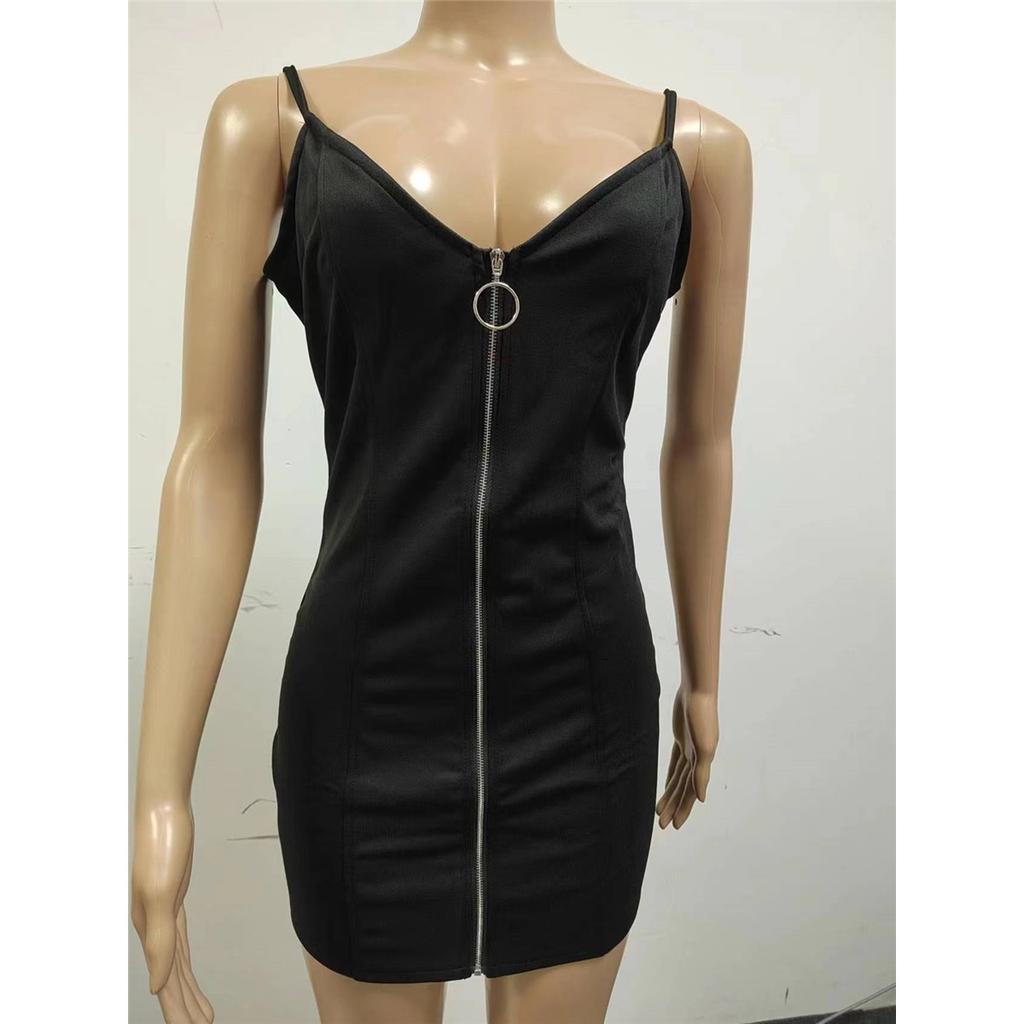 Womens Sexy Suspenders Open Back Print Temperament Slim Short Skirt Dress Clothes Sale