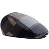 New Vintage Plaid Beret Men Women Visor Flat Cap Summer Thin Retro Soft Top Newsboy Hat Casual Female Berets Boina Adjustable