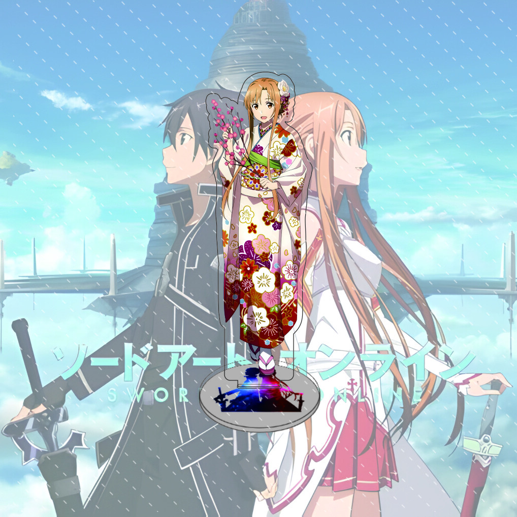 Anime Sword Art Online 15cm Acryl-Ständer Modell Action Schreibtischdekoration Sammlergeschenk
