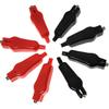 8-Pack 20A Insulated Alligator Clips Electric Circuit Test Testing Crocodile Clamps(4 Red+4 Black)