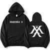 MONSTAX Boy Band Coreana Felpe alla Moda 2025 EP The X Stampa Grafica Felpe a Manica Lunga Autunno Pullover Donna Unisex