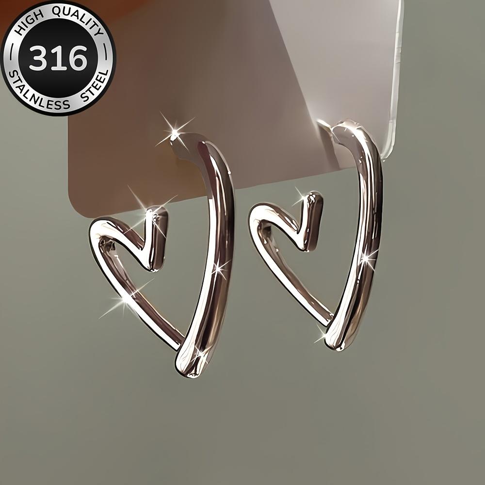 Gold Heart Earrings for Women, Dainty Huggie Earrings, Minimalist Gold Plated Copper Earrings, Cute Small Heart Earring