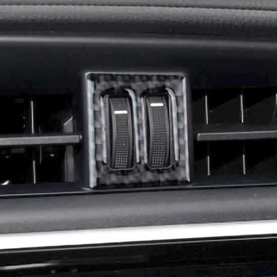 Carbon Fiber central console air outlet vent trim For Toyota Corolla 2014-2018