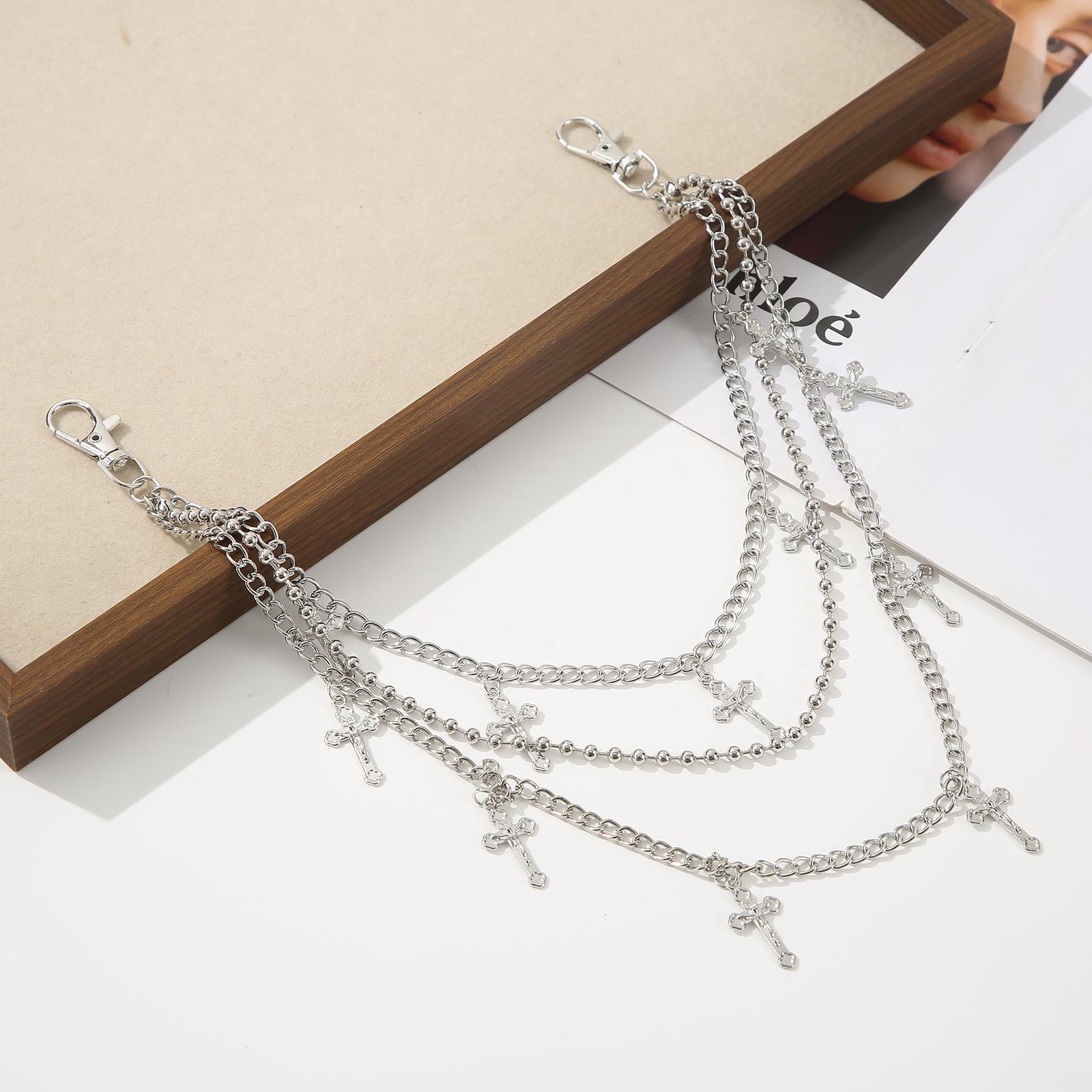 Cross-Border Hip Hop Punk Multi-layer Chain Pendant Pants Accessory