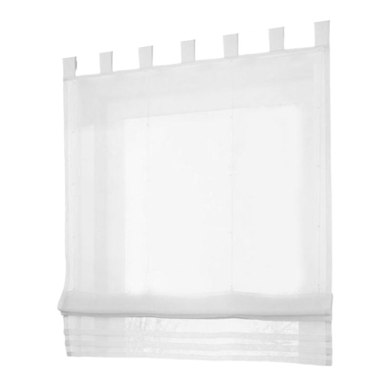 Roman Curtain with Adjustable Length Light Filtering Roman Blind for Home Office and Balcony Space Curtain