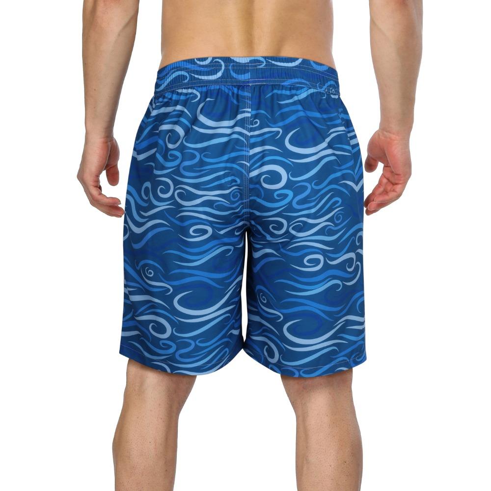 CHARMLEAKS Men Swim Shorts with Side Pockets Quick Dry Board Shorts