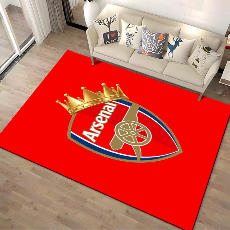 Arsenal Logo carpet Set Red Designed floor mat, suitable as a non-slip mat for the living room or bedroom sofa